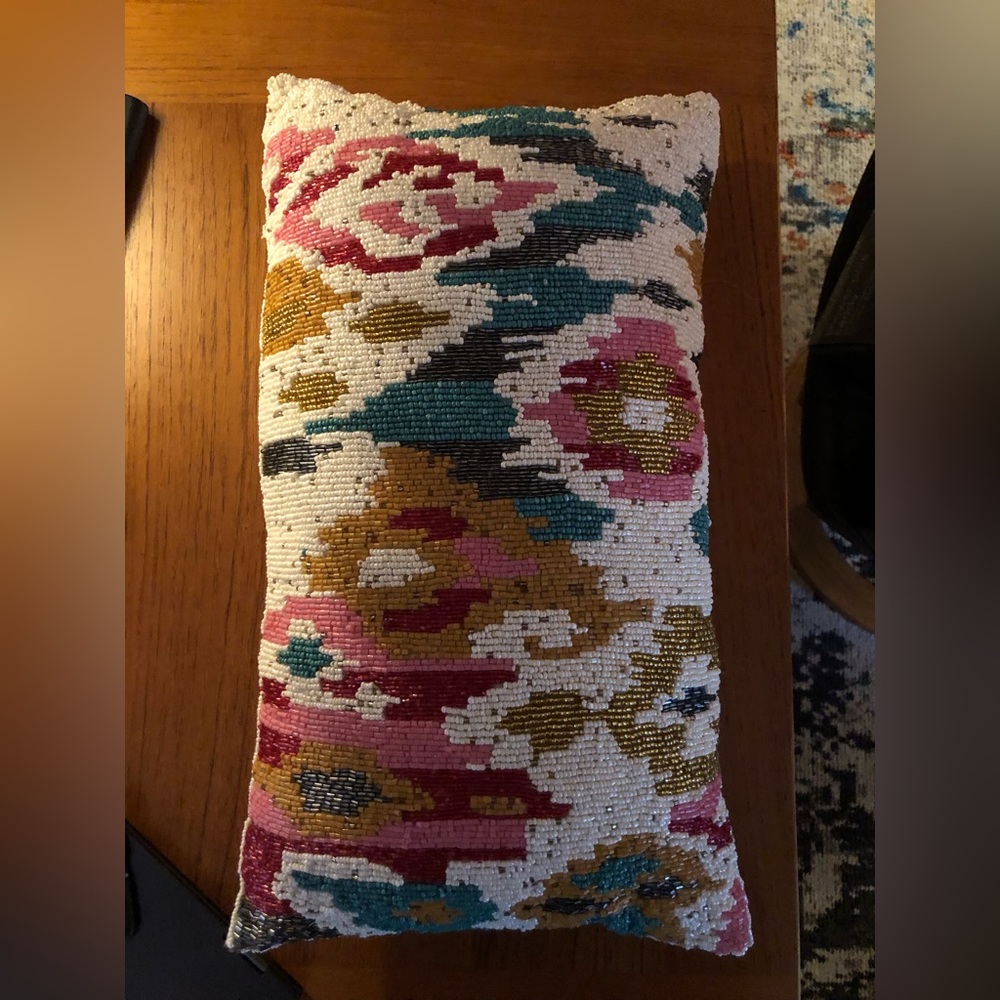 Multi colored lovely beaded pillows